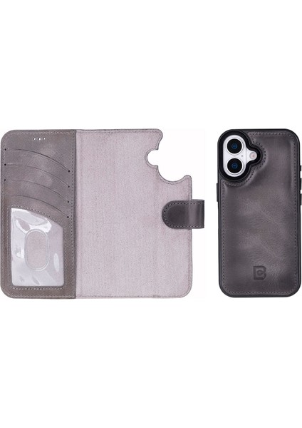 iPhone 17 Uyumlu Hakiki Deri Magsafe ve Rfıd Koruma Özellikli Çıkarılabilir Cüzdanlı Kılıf modelleri