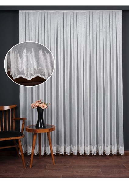 Etek Nakış Işlemeli Tül Perde (1/3 Sık Pile) fiyatları