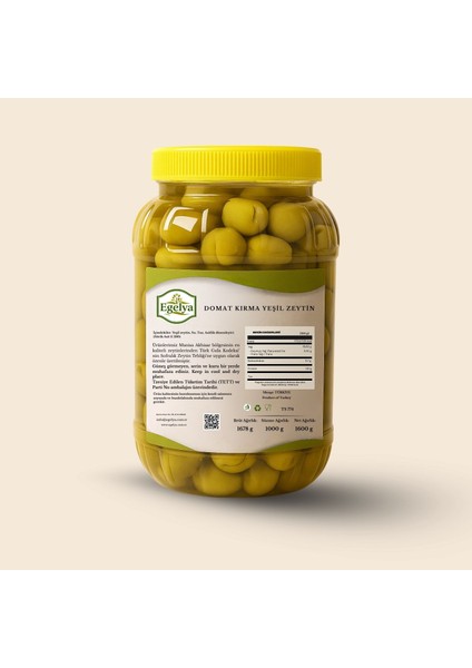 Domat Kırma Yeşil Zeytin 1 kg – Ege’den Sofralık Doğal Lezzet modelleri