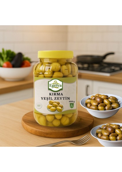 Domat Kırma Yeşil Zeytin 1 kg – Ege’den Sofralık Doğal Lezzet fırsatları