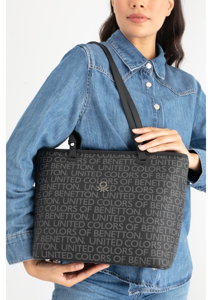 Benetton Kadın Kol Çantası Siyah BNT1646 fiyatları