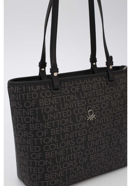 Benetton Kadın Kol Çantası Siyah BNT1646 fırsatları