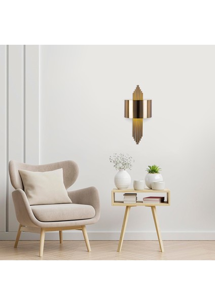 Mızrak Dekoratif Metal Borulu Tekli Aplik Eskitme, Rustik Ambiyans Duvar Lambası MIZRAK-619 fiyatları