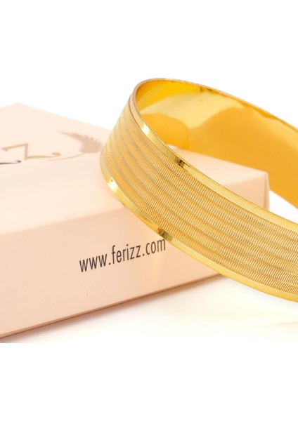 Iitasyon Altın Kaplama 1,5 cm Trabzon Model Bilezik BLZ-3123