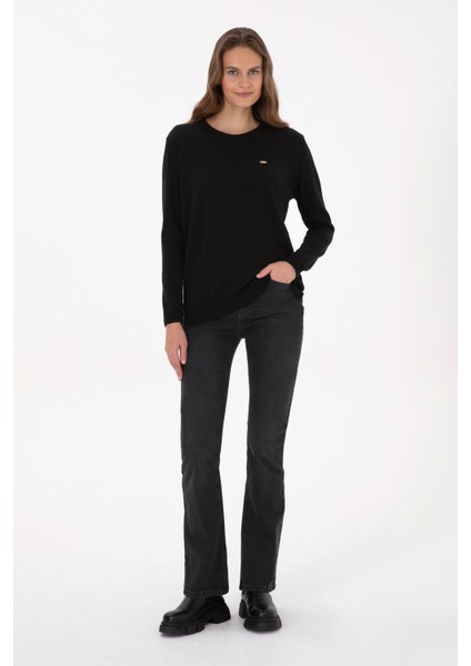 Kadın Siyah Kazak /triko 50313579-VR046 fırsatları