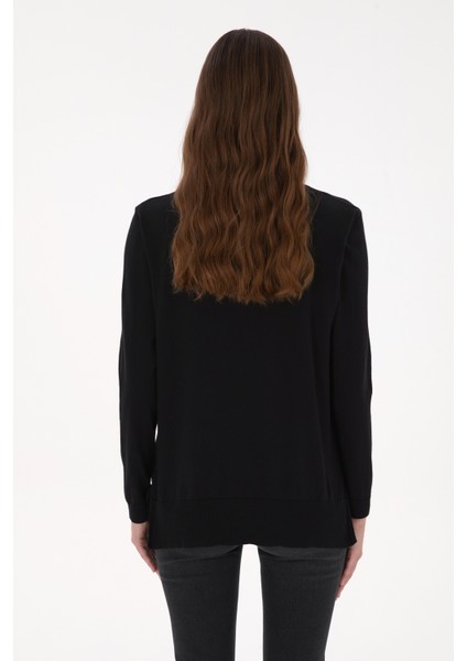 Kadın Siyah Kazak /triko 50313579-VR046 indirimleri