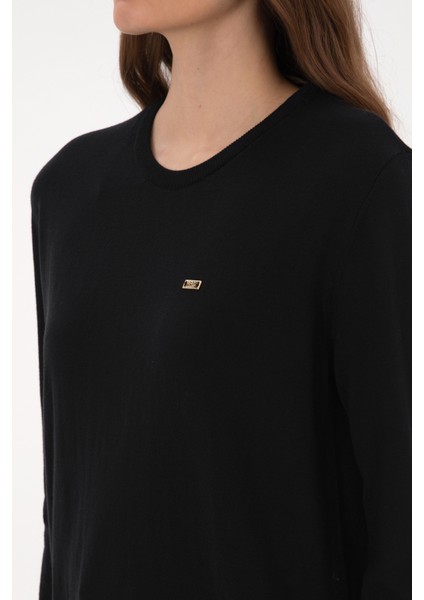 Kadın Siyah Kazak /triko 50313579-VR046