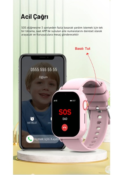 KT01 Mini Tasarım Akıllı Çocuk Saati indirimleri