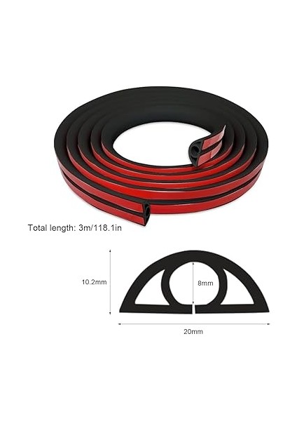 Kablo Kanalı, Kendinden Yapışkanlı, Esnek Kablo Koruması, 3 M x 20 mm x 10,2 Mm, Esnek Kablo Kanalı, Zemin Düz, Kablo Kanalı, Ev, Ofis, Okul, Depo Için Esnek (1 Kablo / 3 M, Siyah) fiyatları