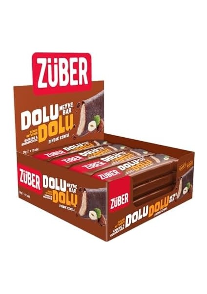Dolu Dolu Meyve Bar Fındık Ezmeli 30G x 12 Adet