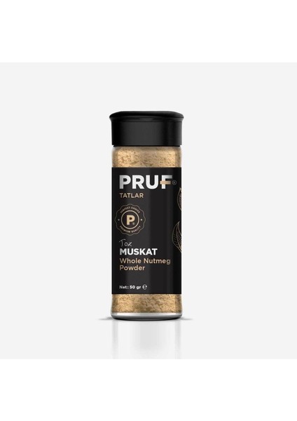 Pruf Muskat Toz 50 Gr. Cam Şişe Tek Ebat