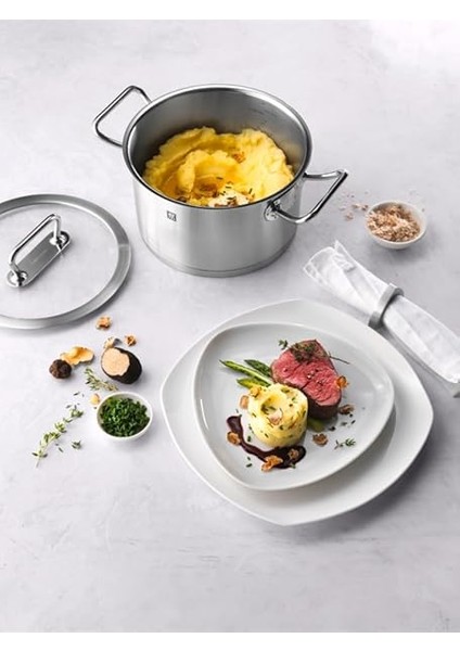 Derin Tencere, 16 Cm, Yuvarlak, 18/10 Paslanmaz Çelik fırsatları