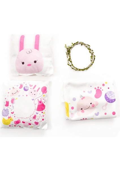 Yeni Doğan Kız Bebek Doğum Hediyesi Aylık Konsept Fotoğraf Battaniyesi fırsatları