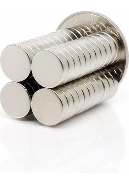 Adet 10X3 mm Yuvarlak Güçlü Neodyum Mıknatıs (Çap 10 mm Kalınlık 3 Mm) fiyatları
