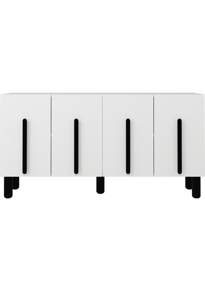 8196KB150-128CT Konsol ,tv Ünitesi Beyaz-Siyah fiyatları