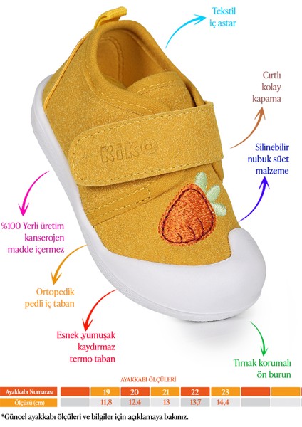 Strawberry Cırtlı Kız Bebek Ilk Adım Ortopedik Günlük Ayakkabı fiyatları