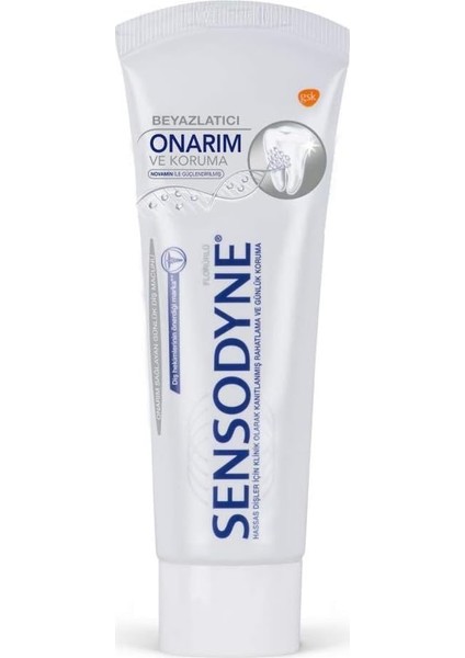 Sensodyne Onarım ve Koruma Beyazlatıcı Diş Macunu 75 ml fiyatları