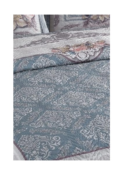 Çift Kişilik Kapitone Yatak Örtüsü Takımı - Mavi modelleri