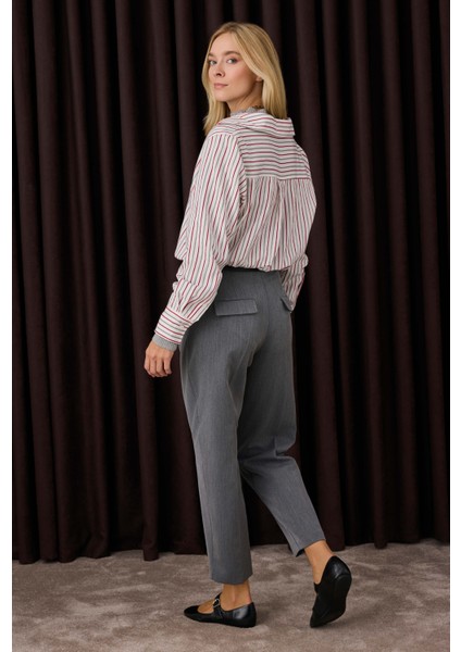 Havuç Kesim Pantolon Antrasit