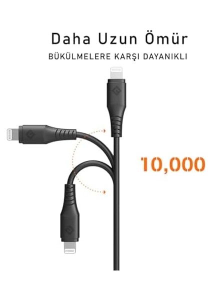 Type-C Hızlı Şarj Kablosu Beyaz 1.2 Metre modelleri