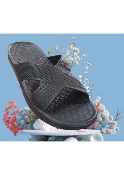 Yazlık Islak Zemine Uygun Eva Ev Bahçe Banyo Erkek Terlik