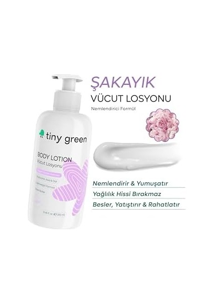 Tiny Green Vücut Losyonu Çiçek Bahçesi Günlük Nemlendirme - 250 ml