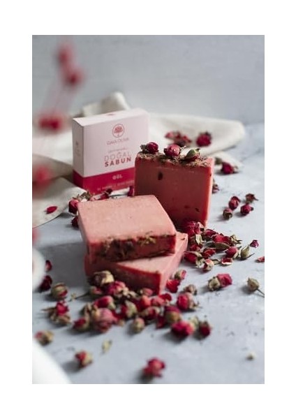 Güllü ve Zeytinyağlı El Yapımı Doğal Sabun