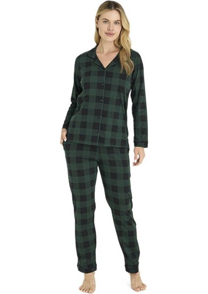 Kadın Yeşil Pijama Takımı 9209-K