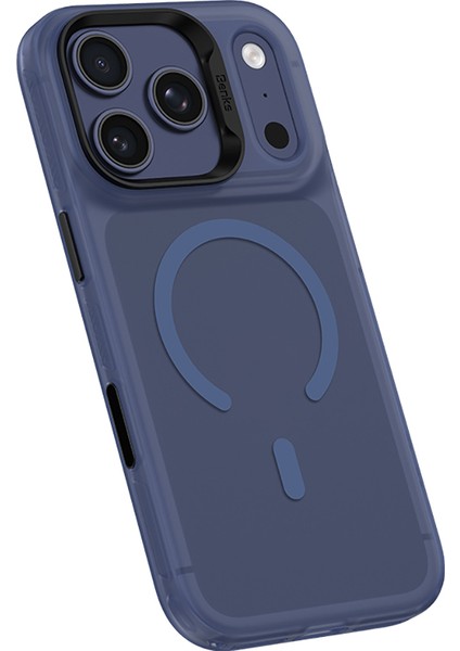 iPhone 17 Pro Max Uyumlu Kılıf M-Safe Şarj Özellikli Benks C-Magnet Lucid Armor Kapak Mavi modelleri