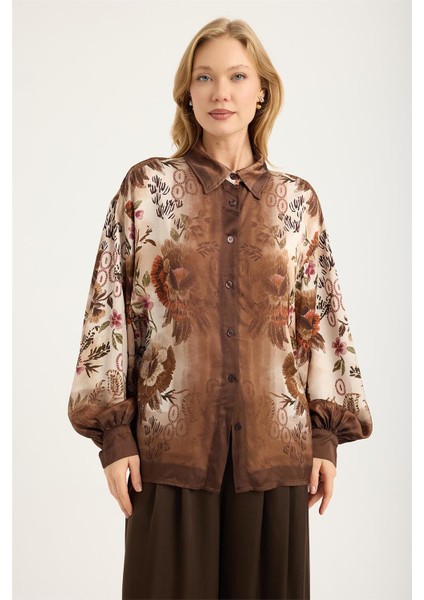 Çiçek Desenli Gömlek
