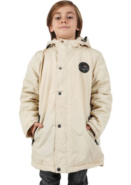 İçi Kürklü Su ve Rüzgar Geçirmez Erkek Çocuk Mont