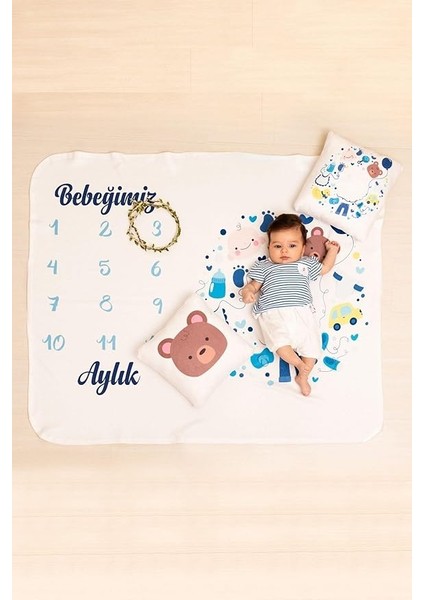 Yeni Doğan Bebek Hediyesi Fotoğraf Battaniyesi Seti Aylık Çekim fiyatları