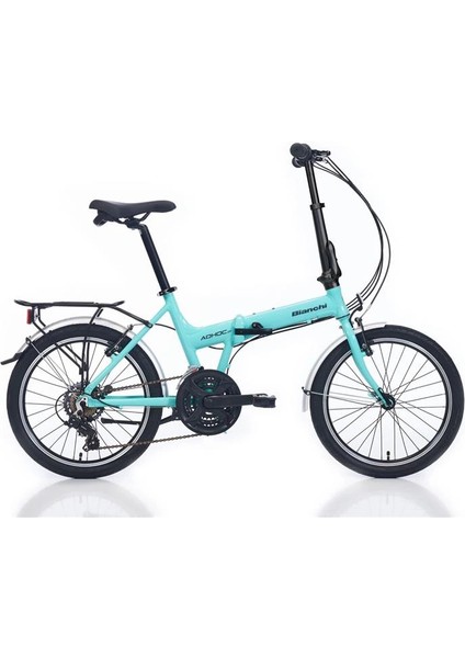 Bıanchı Adhoc Katlanır Bisiklet 380H V 20 Jant 21 Vites Tourney Celeste Matt