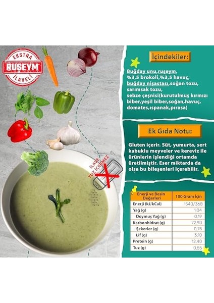 Makarna Lütfen! Brokoli ve Havuçlu Sebze Çorbası +8 Ay, 50 gr