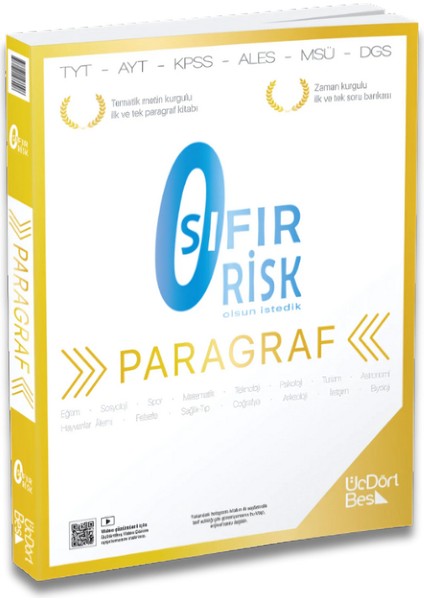 2026 Paragraf Seti ( 345 Paragraf Sıfır Risk Soru Bankası Sıfırdan Sonsuza Paragraf Soru Bankası ) fiyatları