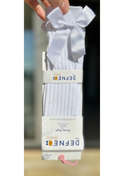 Anti-Bakteriyel Fiyonklu Kız Çocuk Diz Altı Çorap Seti 4'lü fırsatları