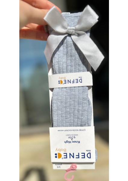 Anti-Bakteriyel Fiyonklu Kız Çocuk Diz Altı Çorap Seti 4'lü indirimleri