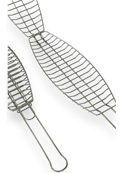 Paslanmaz 304 Krom Çelikten Balık Izgarası 43 cm x 15 cm x 2 cm fırsatları