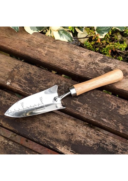 Bahçe Küreği Ölçekli Bahçıvan Saksı Çiçek Bitki Mini El Küreği Fide Toprak Hobi Dar 32 cm