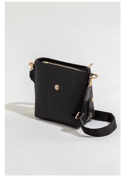 Kadın CRVE Siyah Basklı Çanta fırsatları