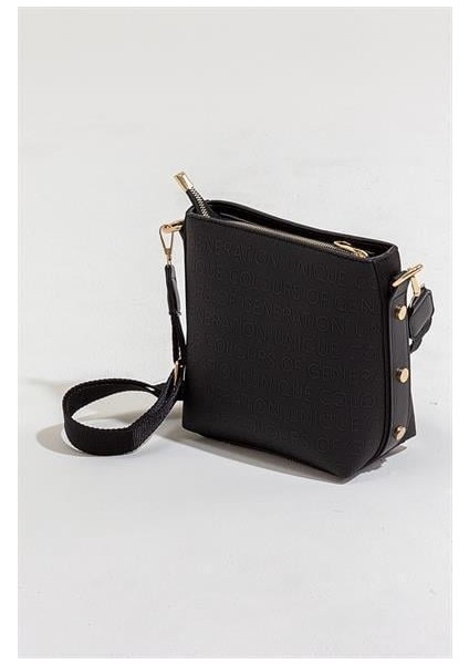 Kadın CRVE Siyah Basklı Çanta indirimleri