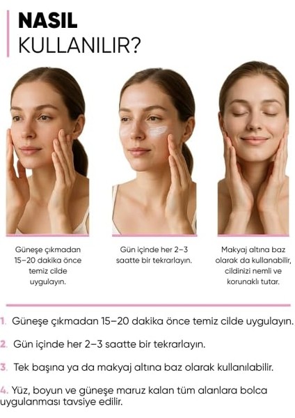 Mia Klinika SPF50+ Pink Tone Up Ton Eşitleyici Pembe Yüz Güneş Kremi