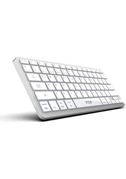 IBK-565ST Bluetooth 5.0 Rechargeable Smart Silver Keyboard, 150 Saat Kullanım Süresi, Telefon, Tablet,pc, Tv, Bt Cihazlarla Uyumlu, Taşınabilir, 10M Kullanım Mesafesi