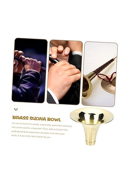Suona Kasesi Enstrüman Parçası Profesyonel Kalınlaştırılmış Suona Aksesuarı Suona Parçası Aksesuarlar Pirinç Suona Boynuzu Basit Suona Korna Değişimi Suona Pirinç Aksesuar Golden modelleri