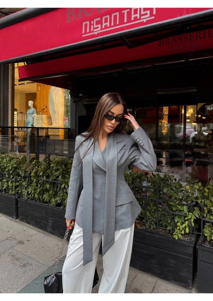 Kadın Modern Tasarım Şal Detaylı Ceket modelleri