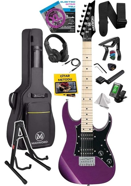 DE-150PU-ST Maple Klavye Hh Manyetik Yüksek Kaliteli Elektro Gitar Seti