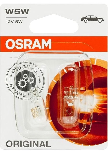 Orijinal W5 W Halojen, Konum ve Plakası Işığı Double Blister Beyaz 2825-02B modelleri