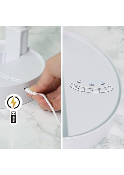 Fold & Cold – Uzatılabilir Mini Vantilatör, Pilli, Güçlü USB Vantilatör, 10 Saat Çalışma Süresi, Esnek Ayaklı ve Masa Vantilatörü, 1 M Yüksekliğe Kadar Uzatılabilir fırsatları