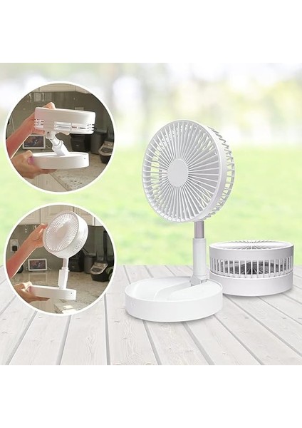 Fold & Cold – Uzatılabilir Mini Vantilatör, Pilli, Güçlü USB Vantilatör, 10 Saat Çalışma Süresi, Esnek Ayaklı ve Masa Vantilatörü, 1 M Yüksekliğe Kadar Uzatılabilir indirimleri