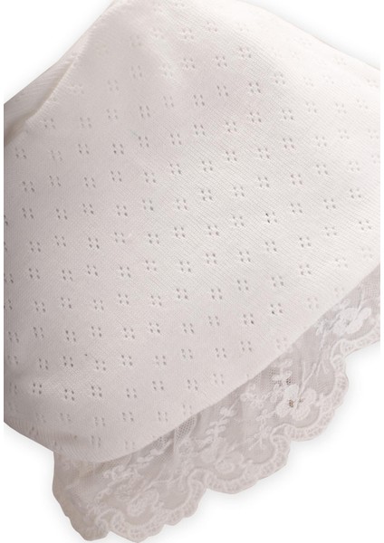 Fistolu Bağlamalı Bebek Şapka 0-1 Yaş Kırık Beyaz fiyatları